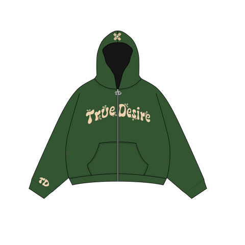 Forest Green Zip-Up